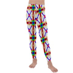 Rainbow Pattern Kids  Lightweight Velour Leggings by Mariart