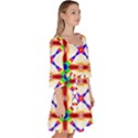 Rainbow Pattern Velour Kimono Dress View3