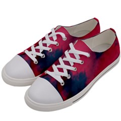 Dégradé Rose/bleu Women s Low Top Canvas Sneakers by kcreatif