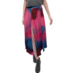 Dégradé Rose/bleu Velour Split Maxi Skirt by kcreatif