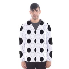 Background Dot Pattern Men s Hooded Windbreaker by HermanTelo