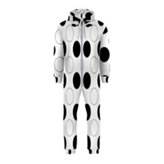 Background Dot Pattern Hooded Jumpsuit (kids)