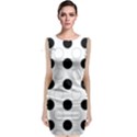 Background Dot Pattern Sleeveless Velvet Midi Dress View1