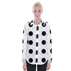 Background Dot Pattern Womens Long Sleeve Shirt