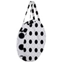 Background Dot Pattern Giant Round Zipper Tote View3