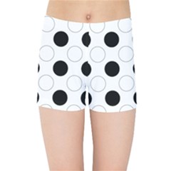 Background Dot Pattern Kids  Sports Shorts