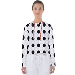 Background Dot Pattern Women s Slouchy Sweat