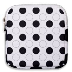 Background Dot Pattern Mini Square Pouch