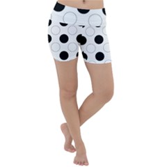 Background Dot Pattern Lightweight Velour Yoga Shorts