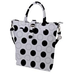 Background Dot Pattern Buckle Top Tote Bag by HermanTelo