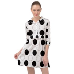 Background Dot Pattern Mini Skater Shirt Dress by HermanTelo