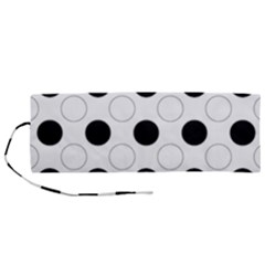 Background Dot Pattern Roll Up Canvas Pencil Holder (m) by HermanTelo