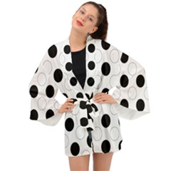 Background Dot Pattern Long Sleeve Kimono by HermanTelo