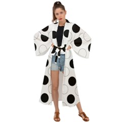 Background Dot Pattern Maxi Kimono by HermanTelo