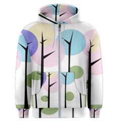 Forest Trees Nature Plants Men s Zipper Hoodie