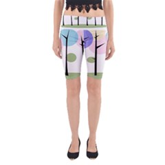 Forest Trees Nature Plants Yoga Cropped Leggings