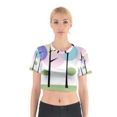 Forest Trees Nature Plants Cotton Crop Top