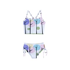 Forest Trees Nature Plants Girls  Tankini Swimsuit