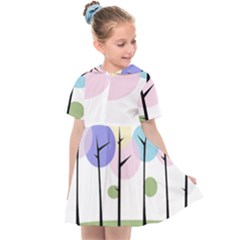 Forest Trees Nature Plants Kids  Sailor Dress