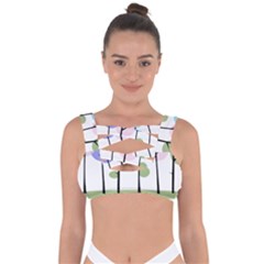 Forest Trees Nature Plants Bandaged Up Bikini Top