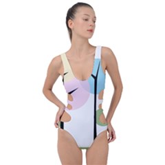 Forest Trees Nature Plants Side Cut Out Swimsuit