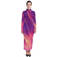 Abstrait Lumière Turtleneck Maxi Dress by kcreatif