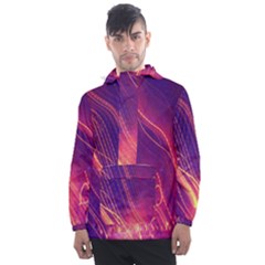 Abstrait Lumière Men s Front Pocket Pullover Windbreaker by kcreatif