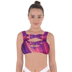 Abstrait Lumière Bandaged Up Bikini Top