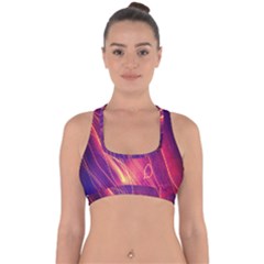 Abstrait Lumière Cross Back Hipster Bikini Top  by kcreatif