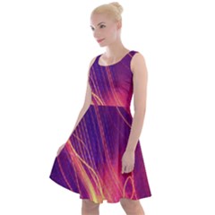 Abstrait Lumière Knee Length Skater Dress