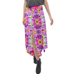 Ab 107 Velour Split Maxi Skirt by ArtworkByPatrick