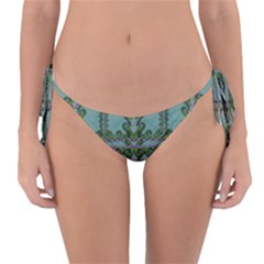 Rainforest Vines And Fantasy Flowers Reversible Bikini Bottom by pepitasart