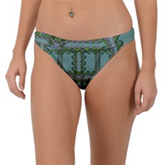 Rainforest Vines And Fantasy Flowers Band Bikini Bottom by pepitasart