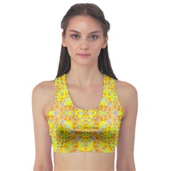 Vivid Warm Ornate Pattern Sports Bra