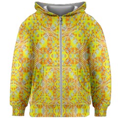 Vivid Warm Ornate Pattern Kids  Zipper Hoodie Without Drawstring