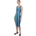 painted stripe Sleeveless Pencil Dress View2