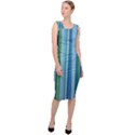 painted stripe Sleeveless Pencil Dress View3