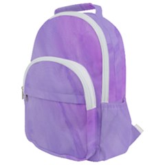 Purple Shade Rounded Multi Pocket Backpack by designsbymallika