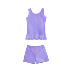 Purple Shade Kids  Boyleg Swimsuit by designsbymallika