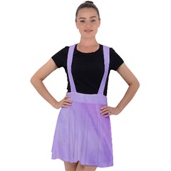 Purple Shade Velvet Suspender Skater Skirt by designsbymallika