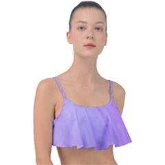 Purple Shade Frill Bikini Top