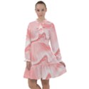 PINK MARBLE PRINT All Frills Chiffon Dress View1