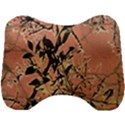 Floral Grungy Style Artwork Head Support Cushion View1