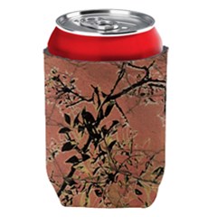 Floral Grungy Style Artwork Can Holder