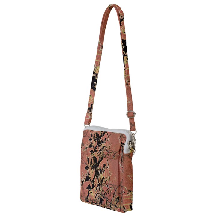 Floral Grungy Style Artwork Multi Function Travel Bag