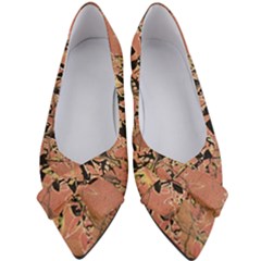 Floral Grungy Style Artwork Women s Bow Heels