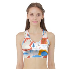 1 (1) Sports Bra with Border