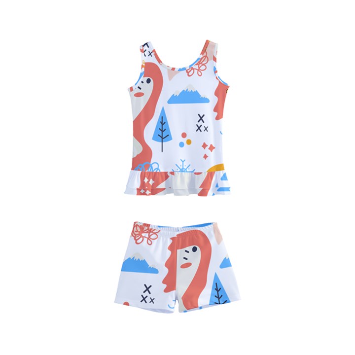 1 (1) Kids  Boyleg Swimsuit