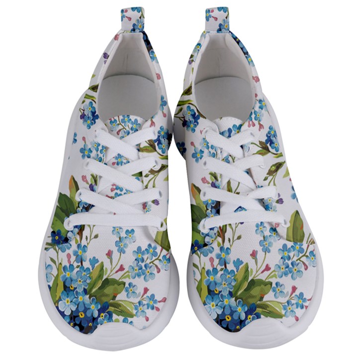 BLUE FLORAL PRINT Women s Lightweight Sports Shoes