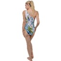 BLUE FLORAL PRINT To One Side Swimsuit View2